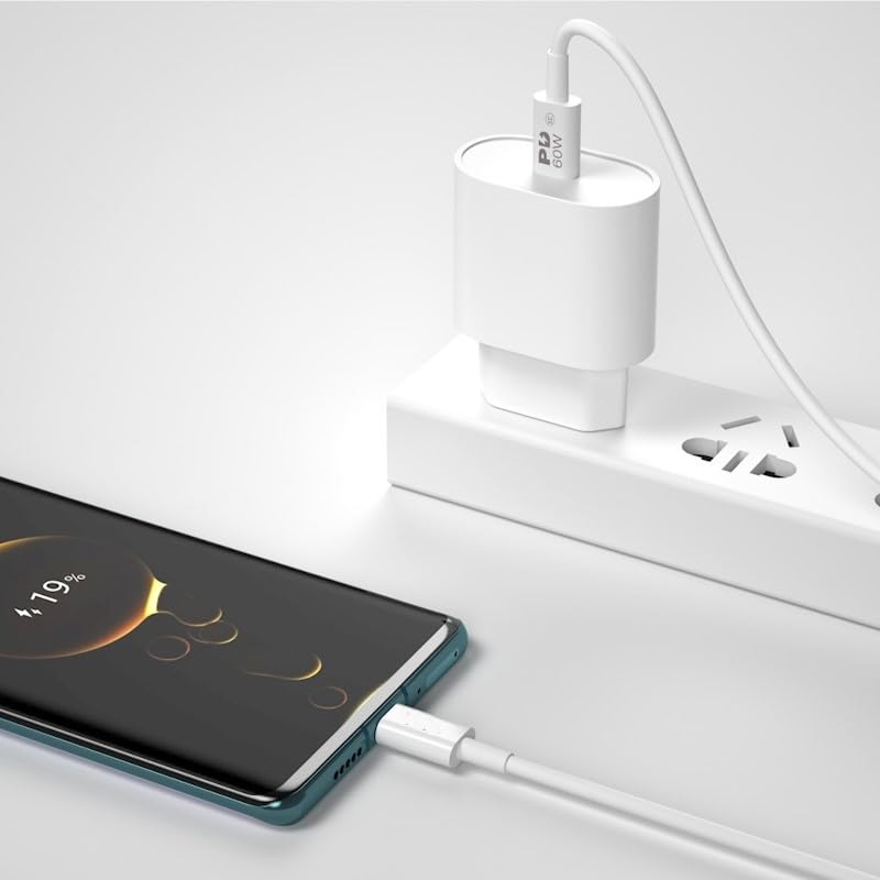 STAR LEO’S USB-C to USB-C Cable, Fast Charging, 2m Length, White (60W Cable) - Image 2