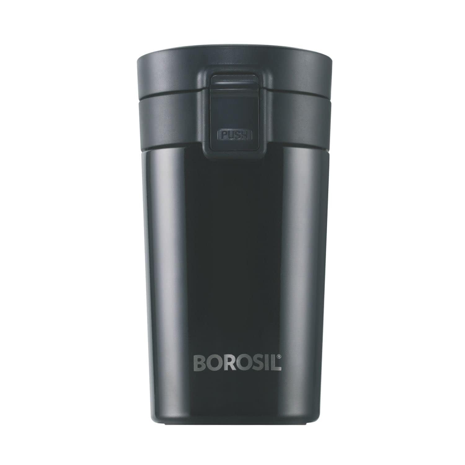 Borosil - vacuum insulated Hydra Coffeemate stainless Steel travel mug - spill proof - hot and cold_BT300BLK110_300ml - Image 2
