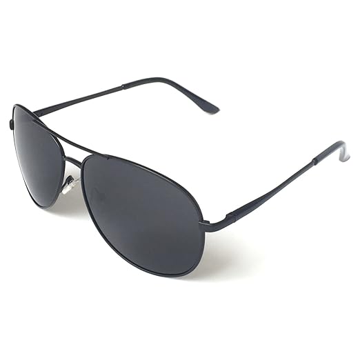 +S Premium Military Style Classic Aviator Sunglasses, Polarized, 100% UV protection for Men Women